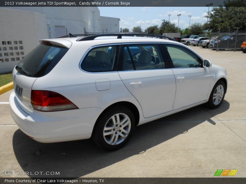 Candy White / Cornsilk Beige 2013 Volkswagen Jetta TDI SportWagen