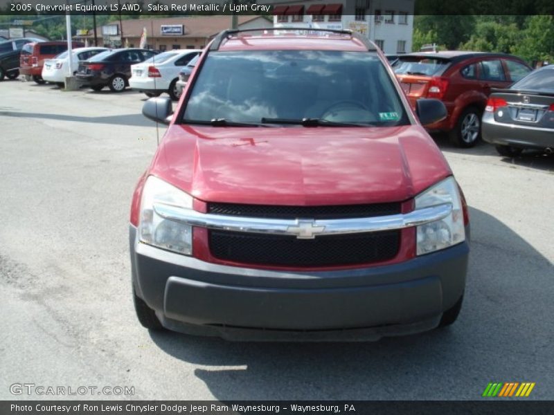 Salsa Red Metallic / Light Gray 2005 Chevrolet Equinox LS AWD