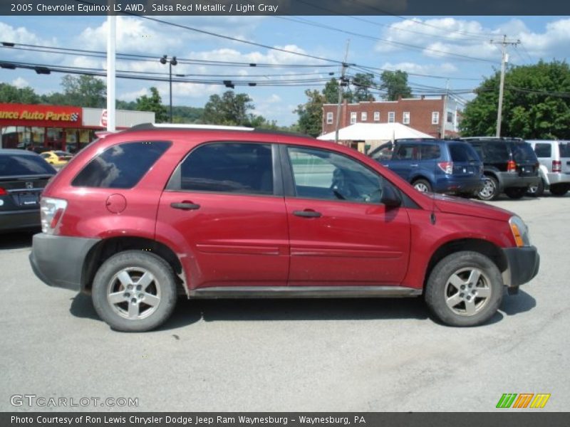 Salsa Red Metallic / Light Gray 2005 Chevrolet Equinox LS AWD