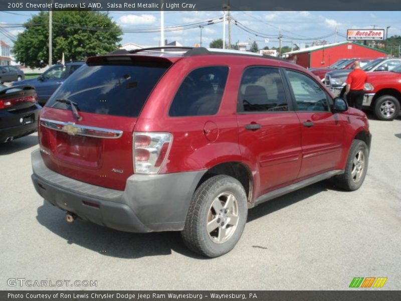 Salsa Red Metallic / Light Gray 2005 Chevrolet Equinox LS AWD