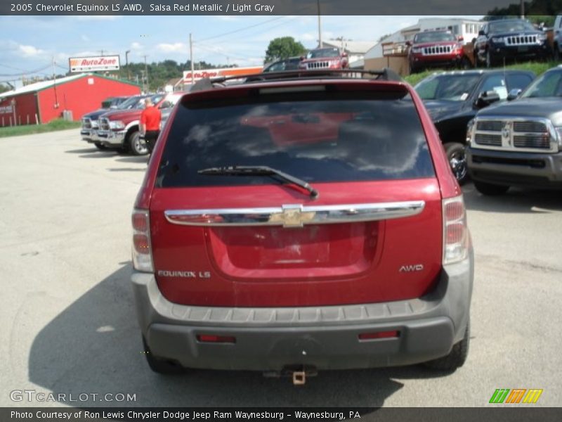 Salsa Red Metallic / Light Gray 2005 Chevrolet Equinox LS AWD