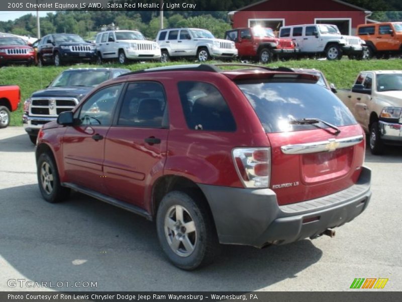 Salsa Red Metallic / Light Gray 2005 Chevrolet Equinox LS AWD