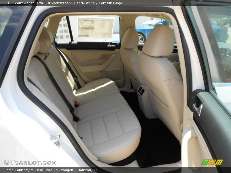 Candy White / Cornsilk Beige 2013 Volkswagen Jetta TDI SportWagen