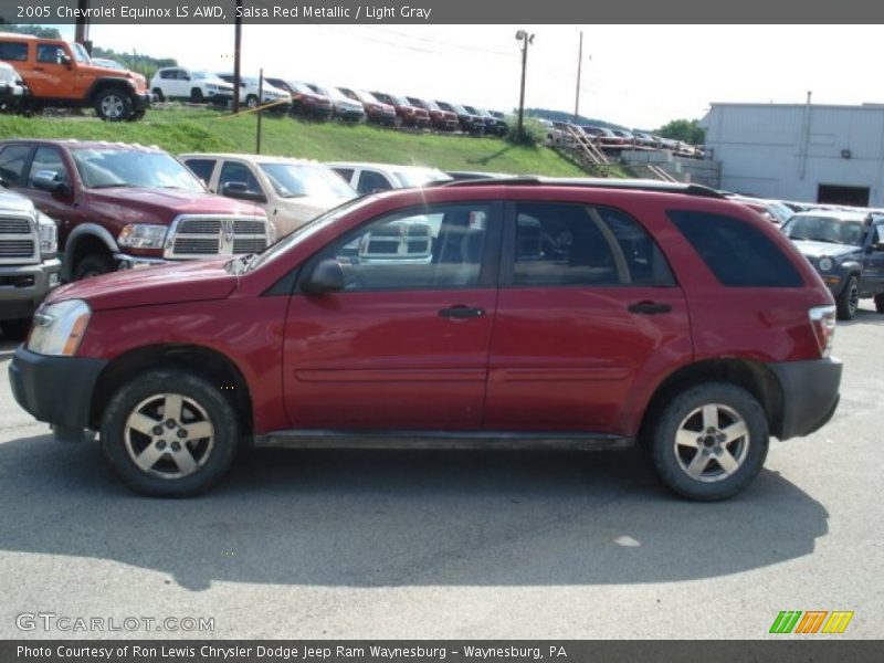 Salsa Red Metallic / Light Gray 2005 Chevrolet Equinox LS AWD