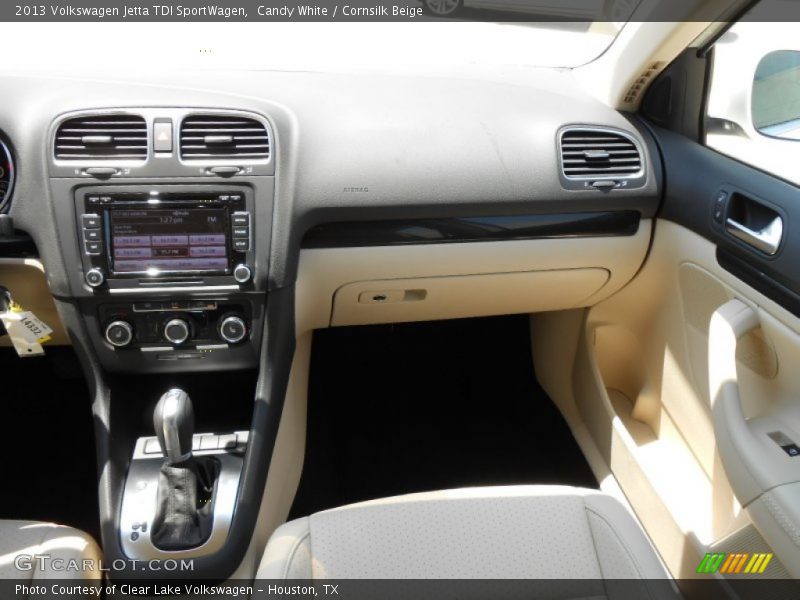 Candy White / Cornsilk Beige 2013 Volkswagen Jetta TDI SportWagen