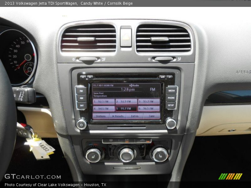 Candy White / Cornsilk Beige 2013 Volkswagen Jetta TDI SportWagen