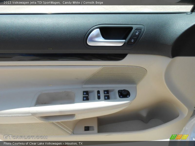 Candy White / Cornsilk Beige 2013 Volkswagen Jetta TDI SportWagen