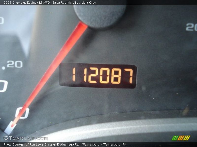 Salsa Red Metallic / Light Gray 2005 Chevrolet Equinox LS AWD