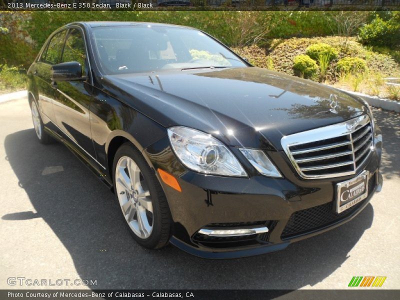 Black / Black 2013 Mercedes-Benz E 350 Sedan