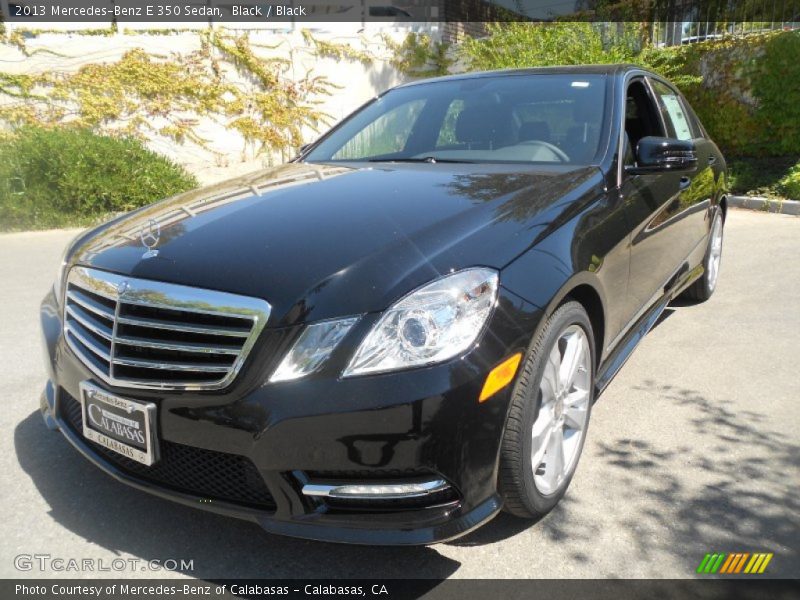 Black / Black 2013 Mercedes-Benz E 350 Sedan