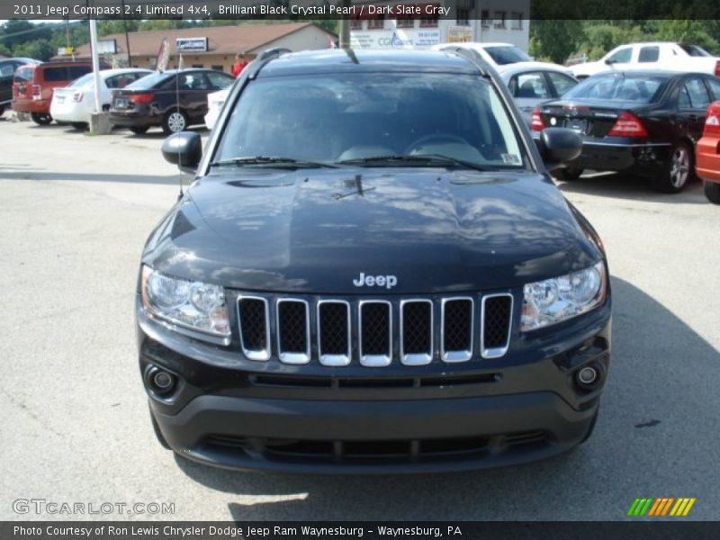 Brilliant Black Crystal Pearl / Dark Slate Gray 2011 Jeep Compass 2.4 Limited 4x4