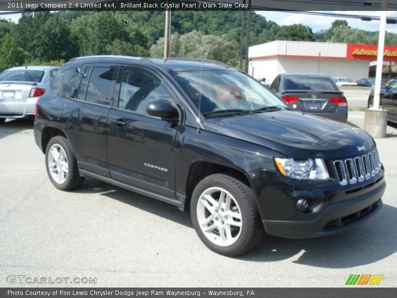 Brilliant Black Crystal Pearl / Dark Slate Gray 2011 Jeep Compass 2.4 Limited 4x4