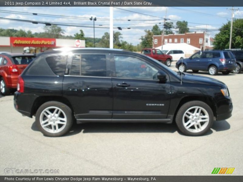 Brilliant Black Crystal Pearl / Dark Slate Gray 2011 Jeep Compass 2.4 Limited 4x4