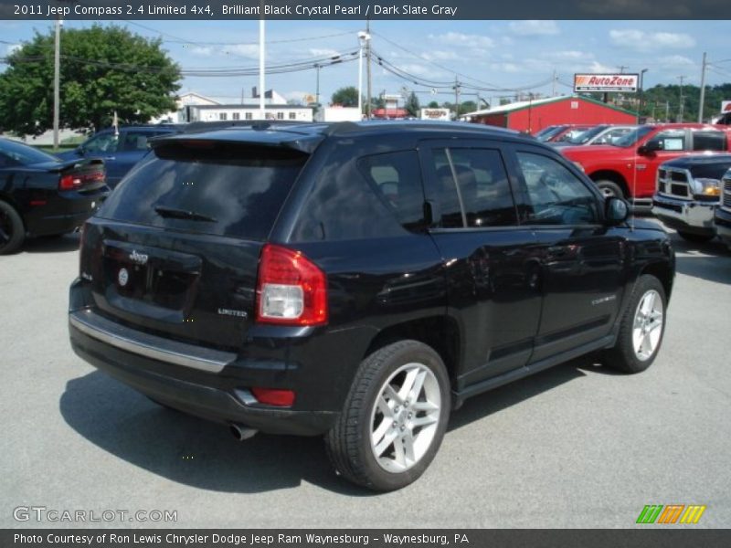 Brilliant Black Crystal Pearl / Dark Slate Gray 2011 Jeep Compass 2.4 Limited 4x4