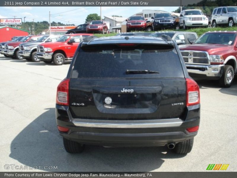 Brilliant Black Crystal Pearl / Dark Slate Gray 2011 Jeep Compass 2.4 Limited 4x4