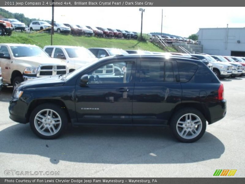 Brilliant Black Crystal Pearl / Dark Slate Gray 2011 Jeep Compass 2.4 Limited 4x4