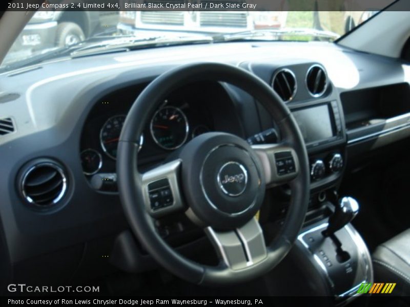 Brilliant Black Crystal Pearl / Dark Slate Gray 2011 Jeep Compass 2.4 Limited 4x4