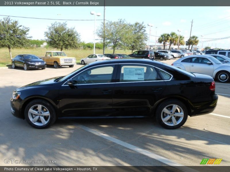 Black / Cornsilk Beige 2013 Volkswagen Passat 2.5L SE