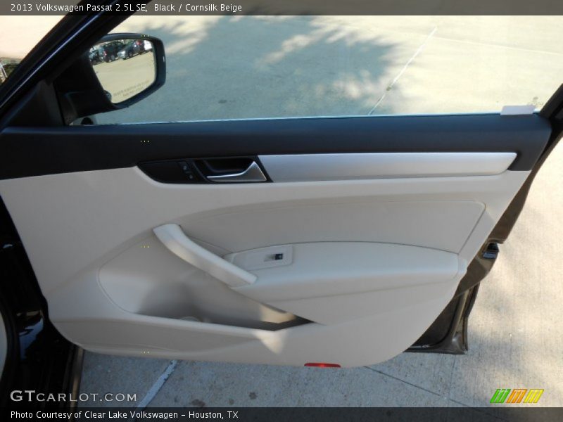 Black / Cornsilk Beige 2013 Volkswagen Passat 2.5L SE