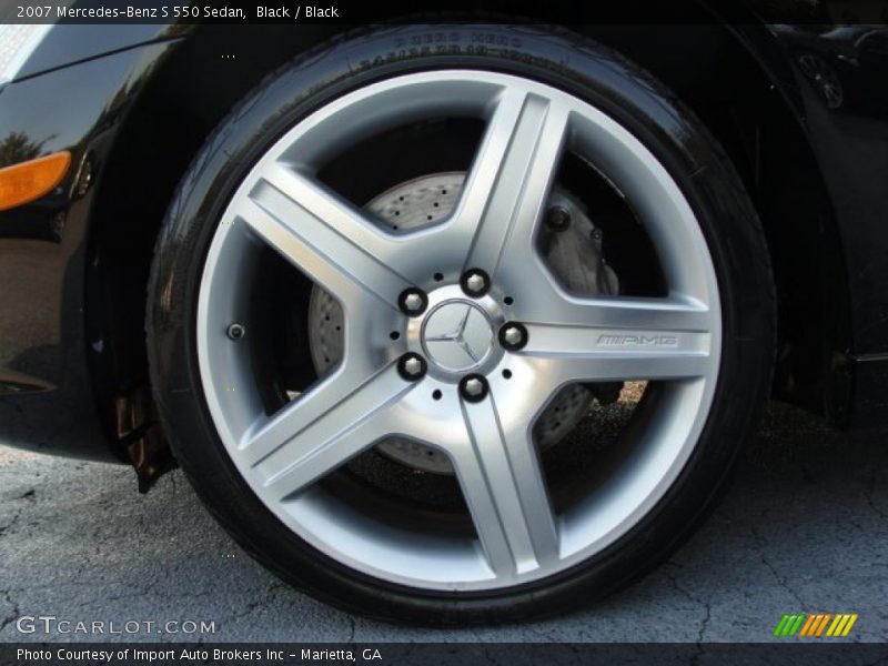 Black / Black 2007 Mercedes-Benz S 550 Sedan