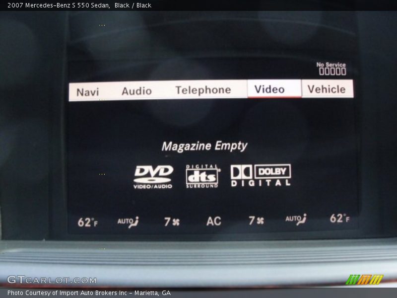 Black / Black 2007 Mercedes-Benz S 550 Sedan