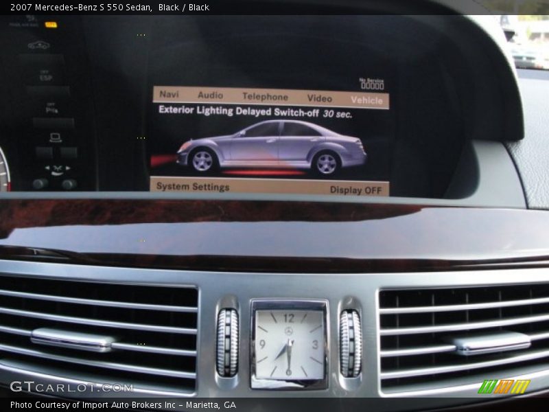 Black / Black 2007 Mercedes-Benz S 550 Sedan