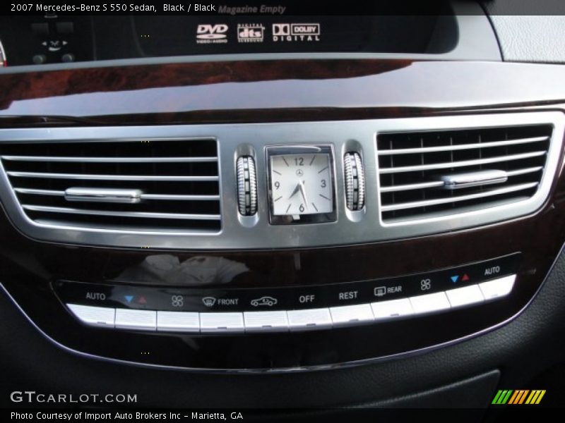 Black / Black 2007 Mercedes-Benz S 550 Sedan