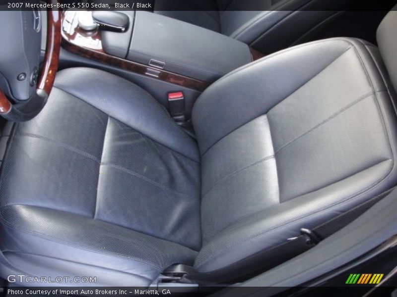 Black / Black 2007 Mercedes-Benz S 550 Sedan