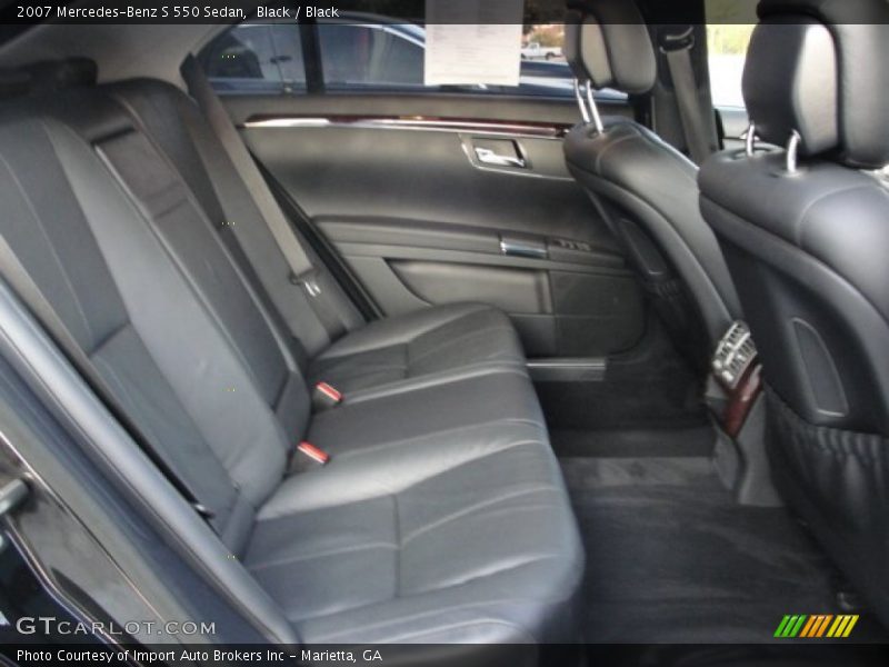 Black / Black 2007 Mercedes-Benz S 550 Sedan
