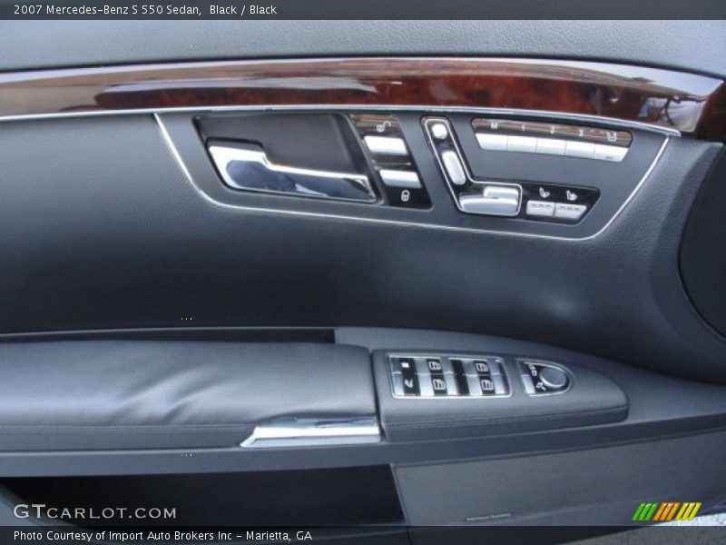 Black / Black 2007 Mercedes-Benz S 550 Sedan