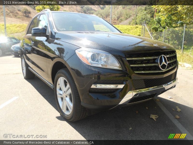 Black / Black 2013 Mercedes-Benz ML 350 4Matic