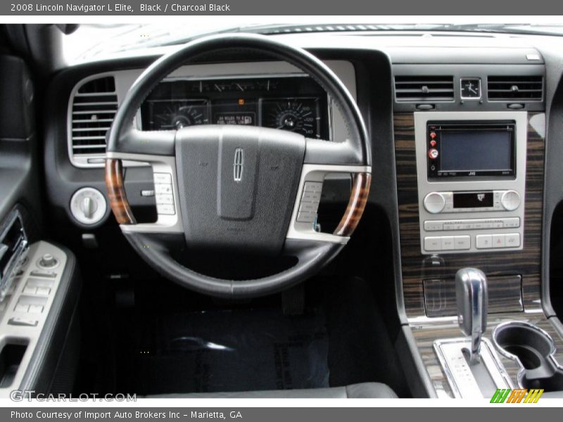 Black / Charcoal Black 2008 Lincoln Navigator L Elite