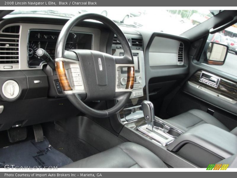 Black / Charcoal Black 2008 Lincoln Navigator L Elite