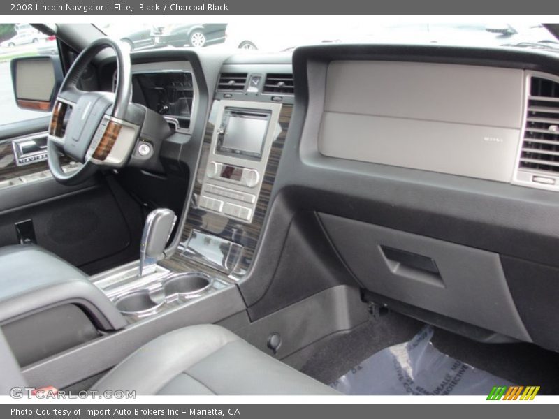Black / Charcoal Black 2008 Lincoln Navigator L Elite