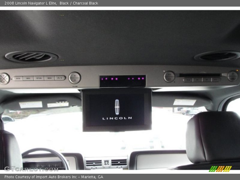 Black / Charcoal Black 2008 Lincoln Navigator L Elite