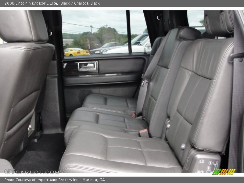 Black / Charcoal Black 2008 Lincoln Navigator L Elite