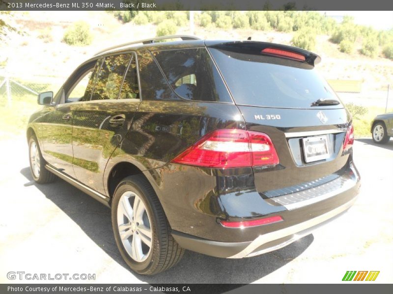 Black / Black 2013 Mercedes-Benz ML 350 4Matic