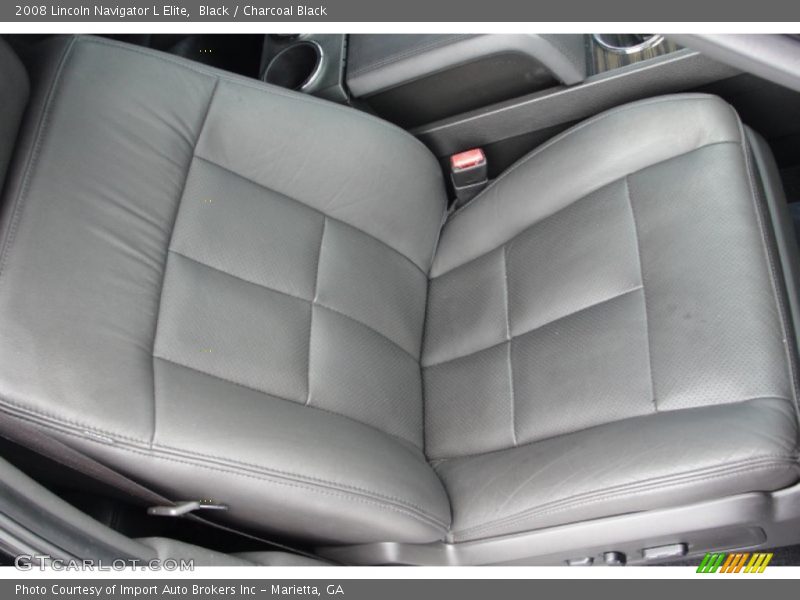 Black / Charcoal Black 2008 Lincoln Navigator L Elite