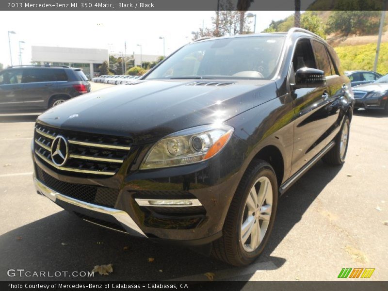 Black / Black 2013 Mercedes-Benz ML 350 4Matic