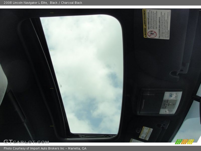 Black / Charcoal Black 2008 Lincoln Navigator L Elite