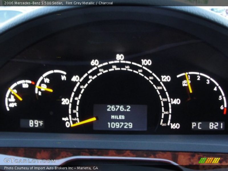 Flint Grey Metallic / Charcoal 2006 Mercedes-Benz S 500 Sedan