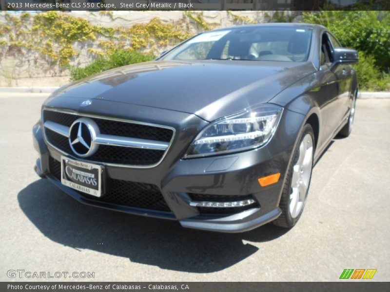 Steel Grey Metallic / Black 2013 Mercedes-Benz CLS 550 Coupe