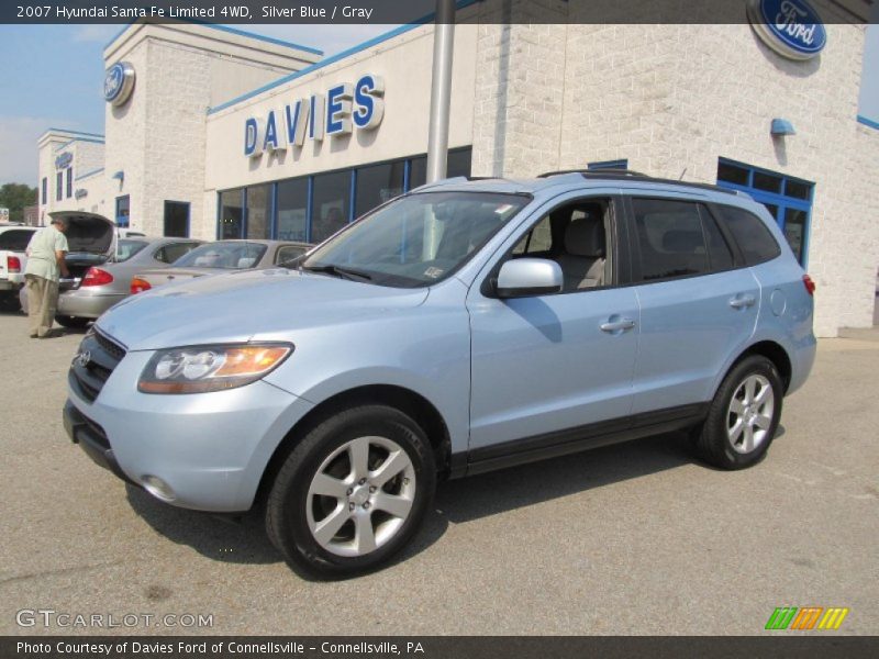 Silver Blue / Gray 2007 Hyundai Santa Fe Limited 4WD