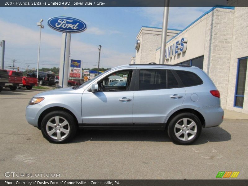 Silver Blue / Gray 2007 Hyundai Santa Fe Limited 4WD