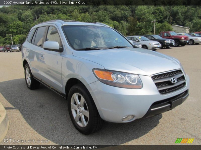 Silver Blue / Gray 2007 Hyundai Santa Fe Limited 4WD