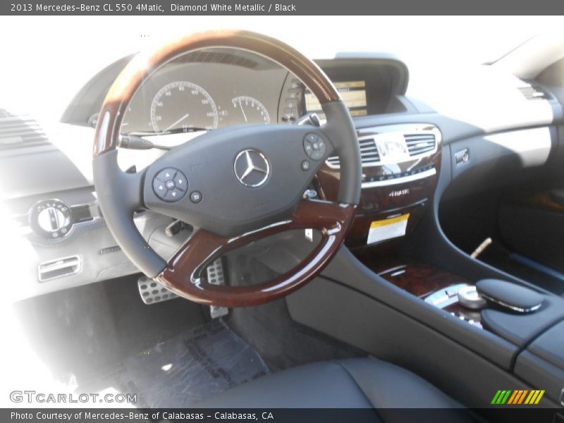 Diamond White Metallic / Black 2013 Mercedes-Benz CL 550 4Matic