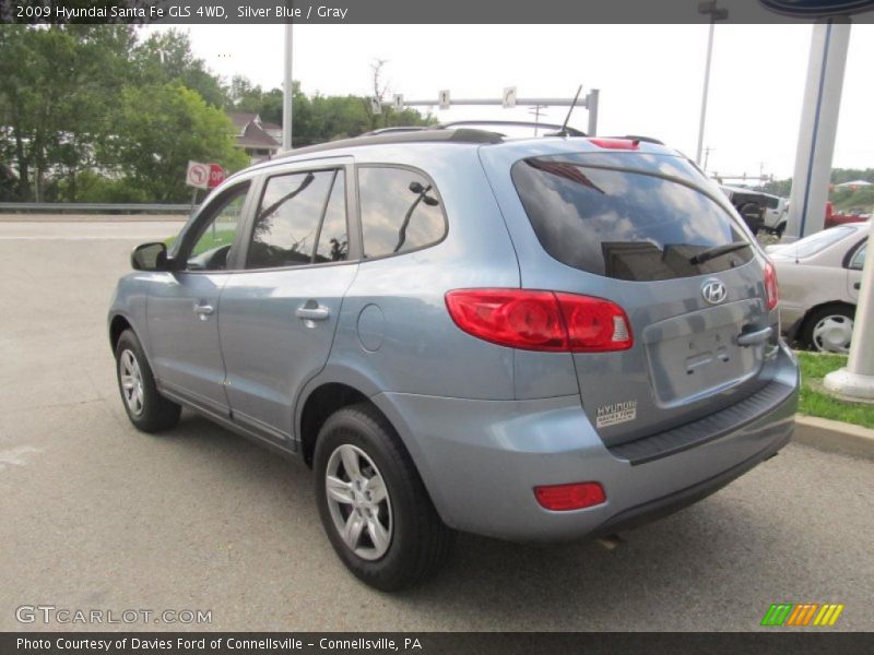 Silver Blue / Gray 2009 Hyundai Santa Fe GLS 4WD