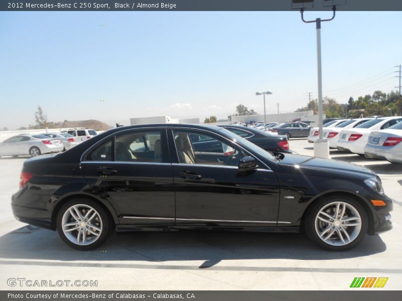 Black / Almond Beige 2012 Mercedes-Benz C 250 Sport