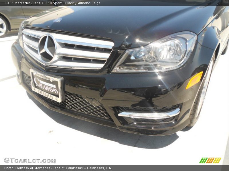 Black / Almond Beige 2012 Mercedes-Benz C 250 Sport