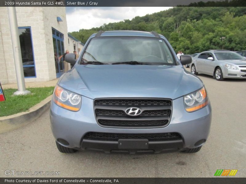 Silver Blue / Gray 2009 Hyundai Santa Fe GLS 4WD